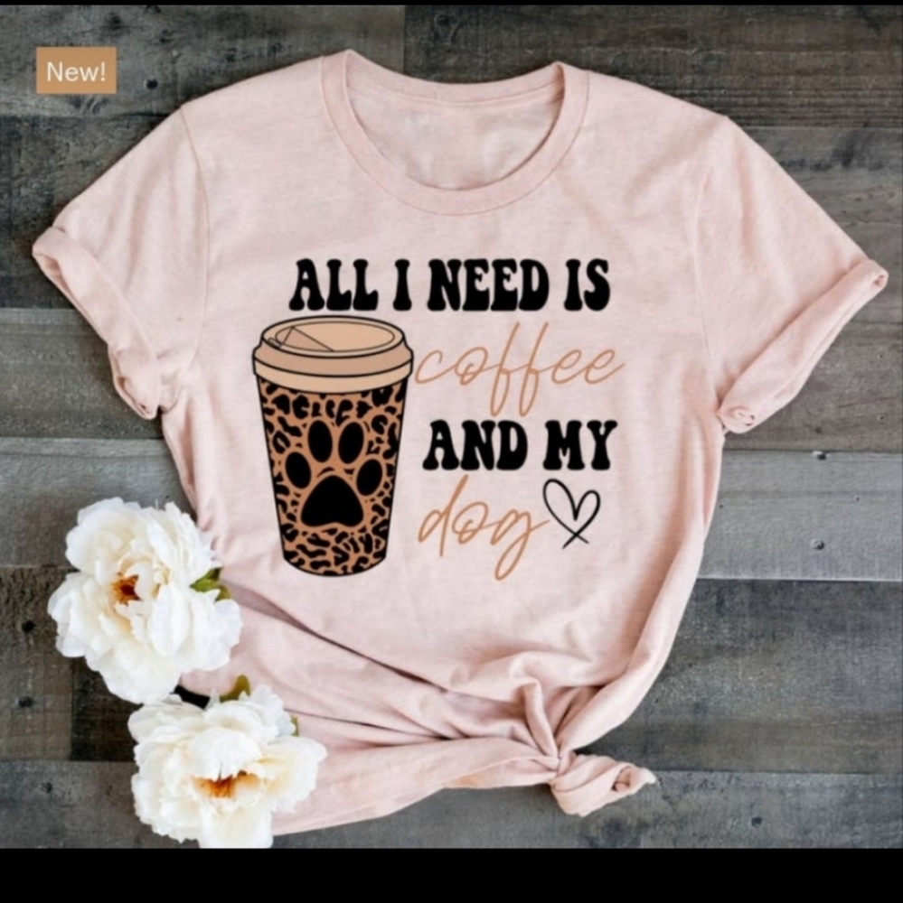 Coffee & dog tee